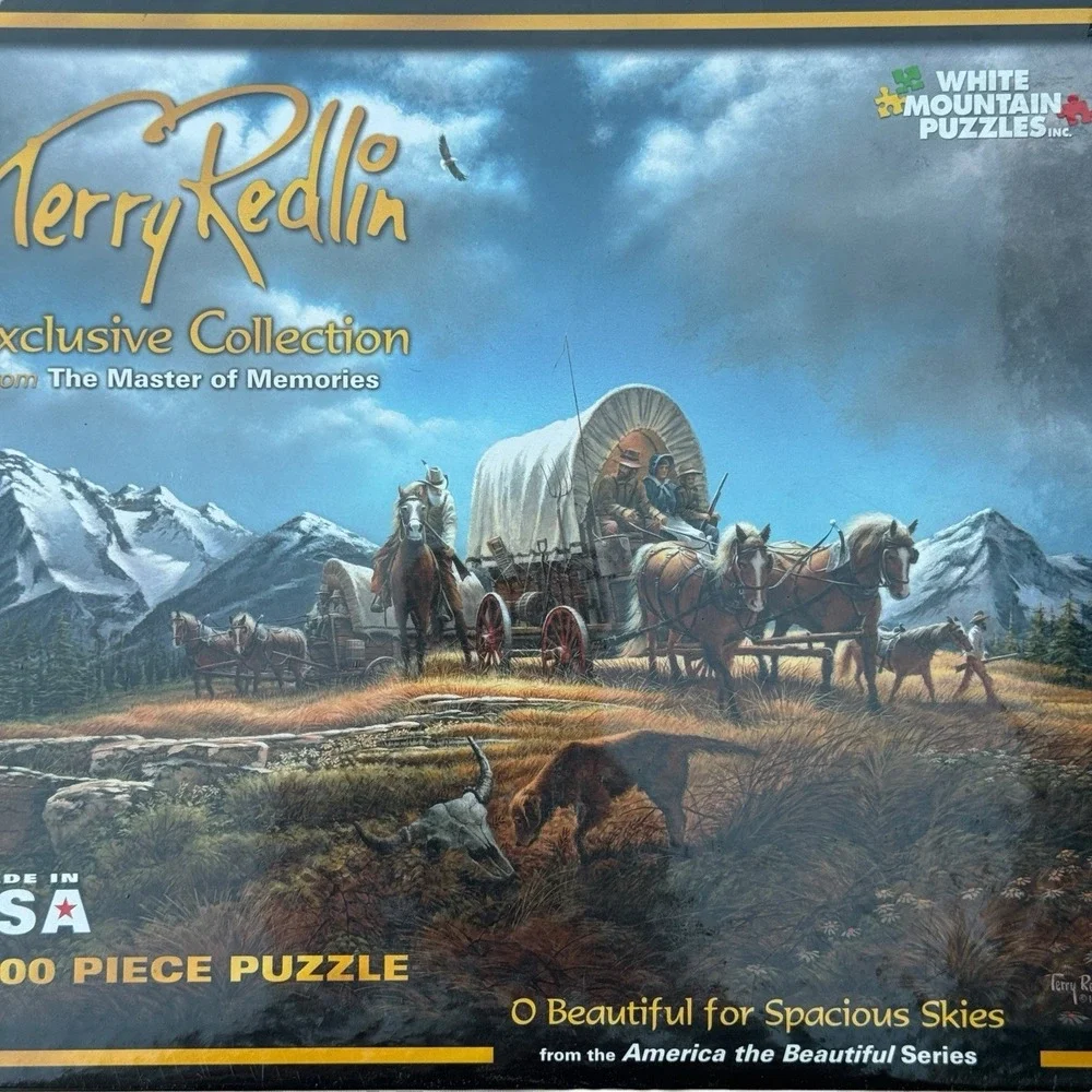 O Beautiful for Spacious Skies - White Mountain Puzzle 2010 – Terry Redlin #596S